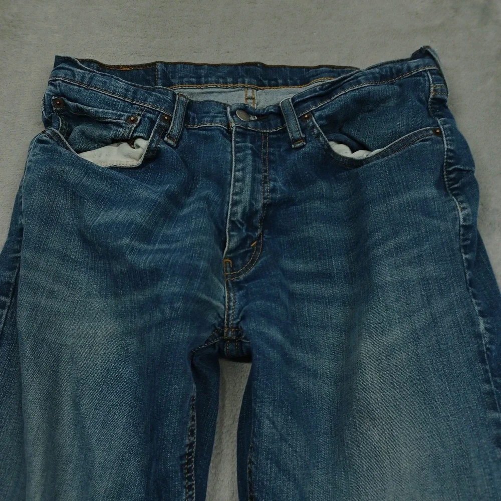 Levis 541 Jeans Mens 34x30 Blue Denim Distressed Athletic Tapered Preppy A3‎